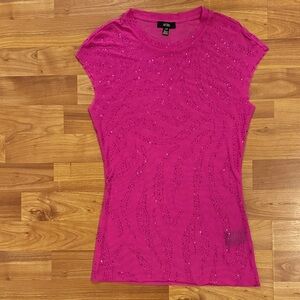 AFRM PINK SEQUIN SPARKLY SHIRT SMALL NWOT